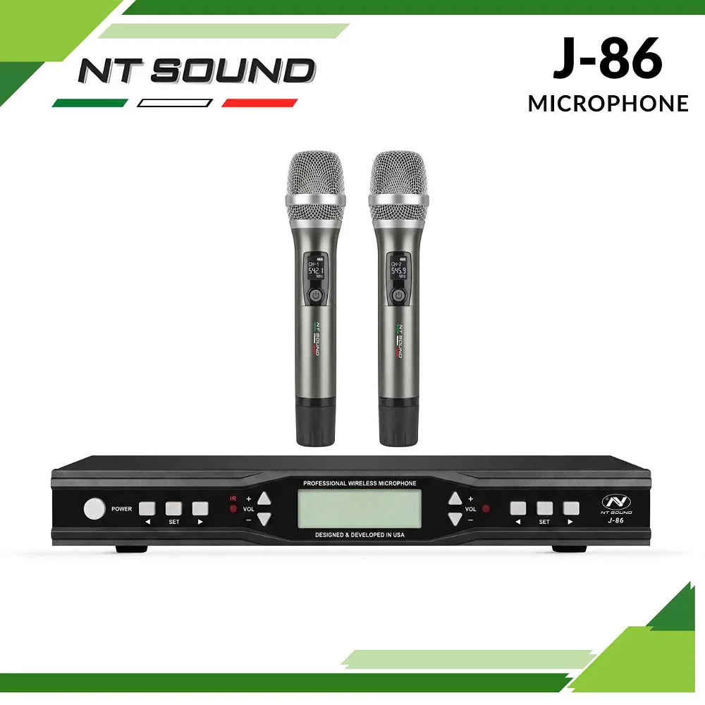Micro Không Dây NT SOUND J-86: Đẳng Cấp Chuyên Nghiệp, Sóng Khỏe, Chống Hú Hoàn Hảo